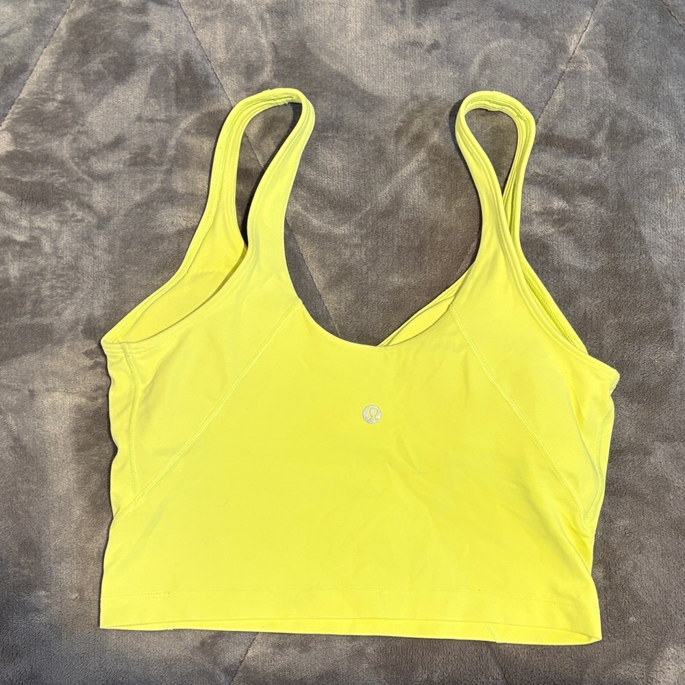 lululemon athletica Neon Yellow Double-Strap Sports Bra